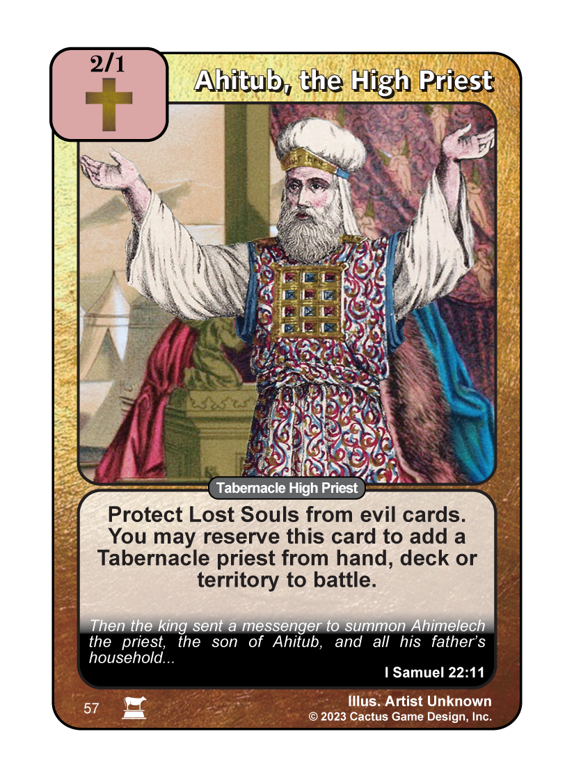 Ahitub, the High Priest (IR)