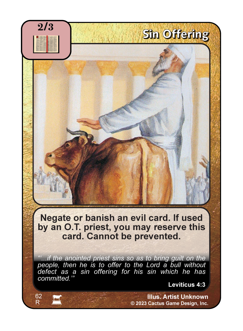 Sin Offering (IR) - Your Turn Games