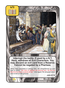 Who is Without Sin? (GoC) - Your Turn Games