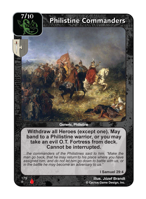 Philistine Commanders (LoC) - Your Turn Games