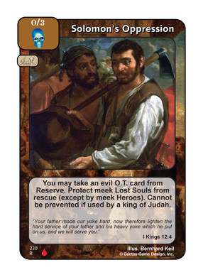 Solomon’s Oppression (LoC) - Your Turn Games