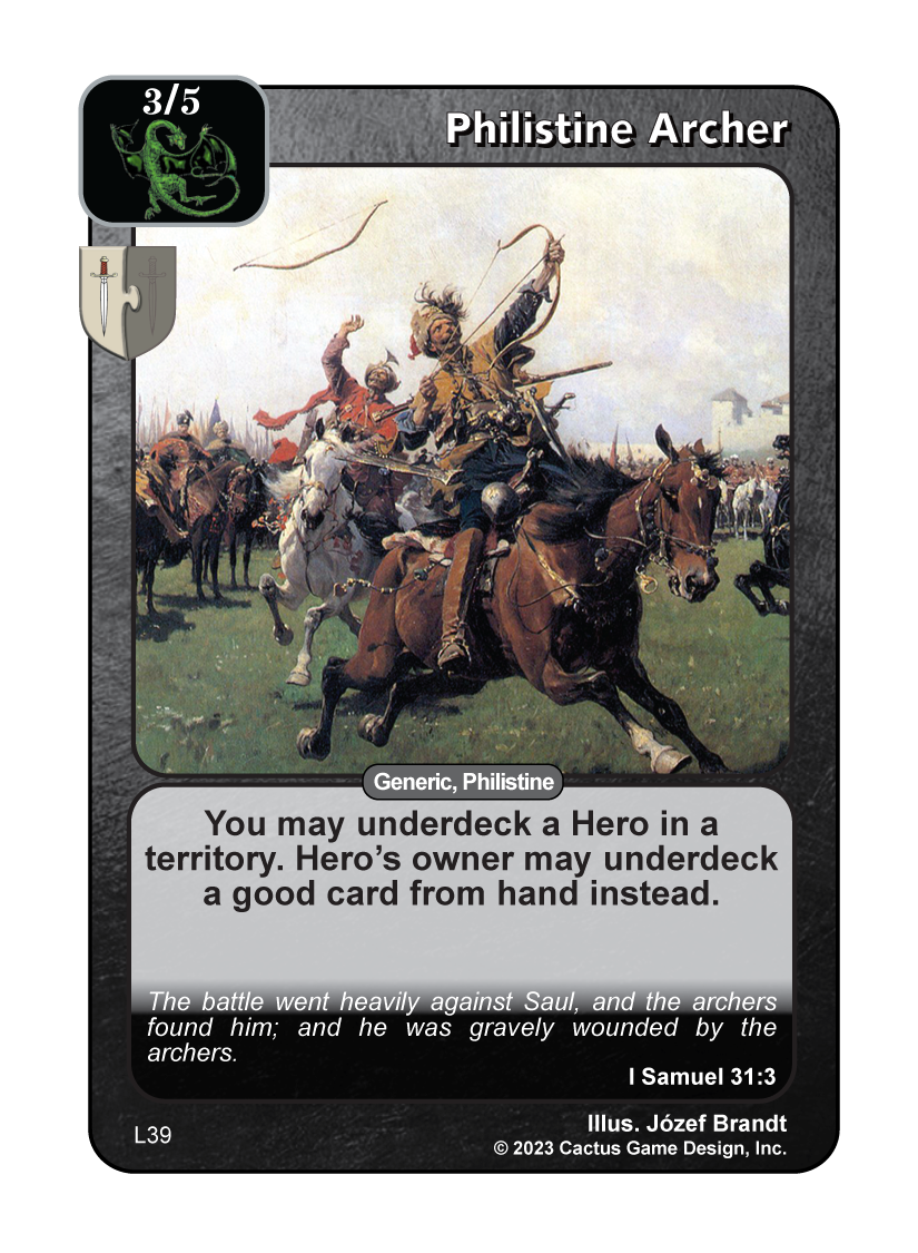 Philistine Archer (L Deck) - Your Turn Games