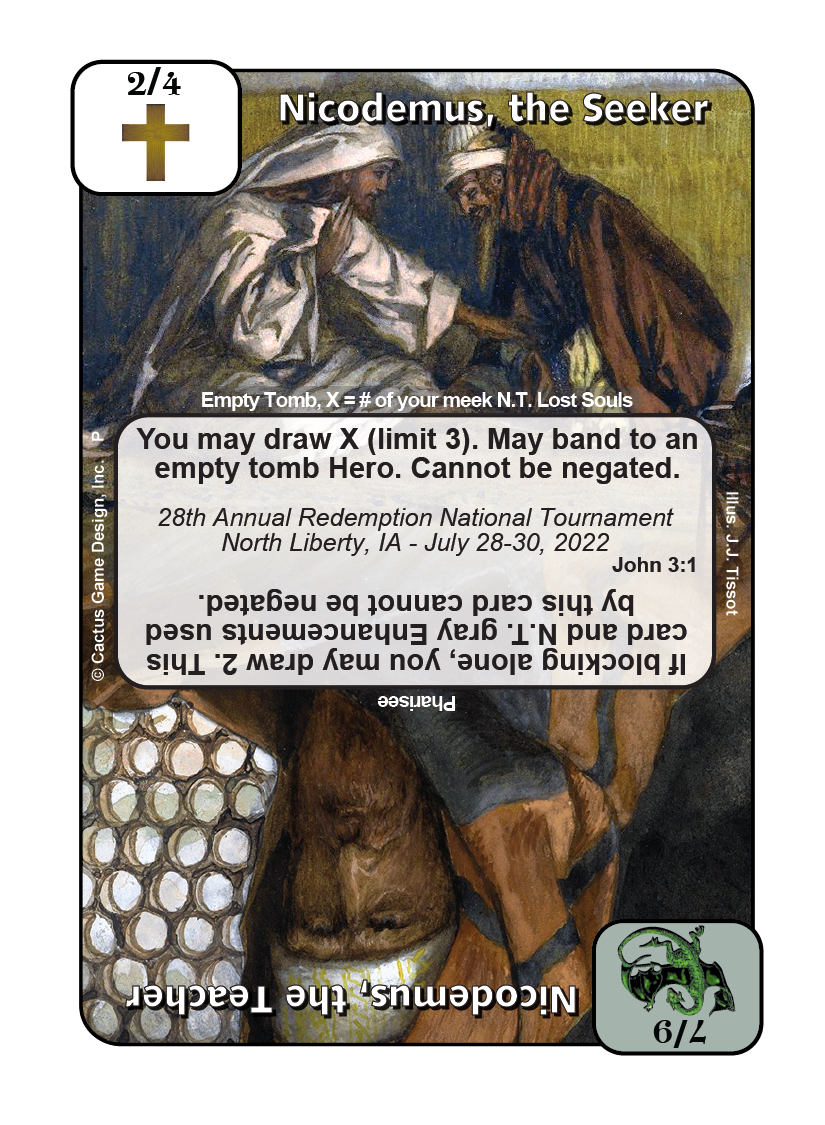 Nicodemus, the Seeker / Nicodemus, the Teacher (2022 National - Participant) (Promo) - Your Turn Games