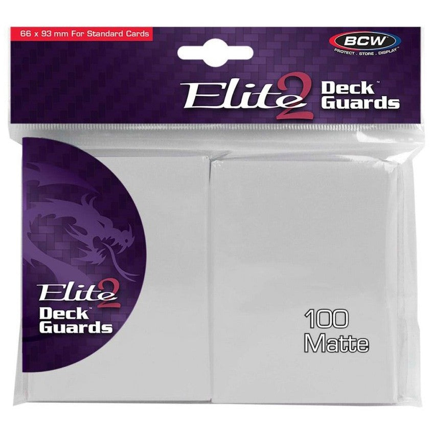 BCW Elite 2 Deck Guards (Matte) - 100 Count - Your Turn Games